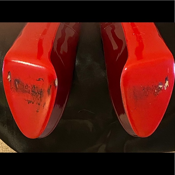 Christian Louboutin Red Bianca Patent Leather - Picture 8 of 8